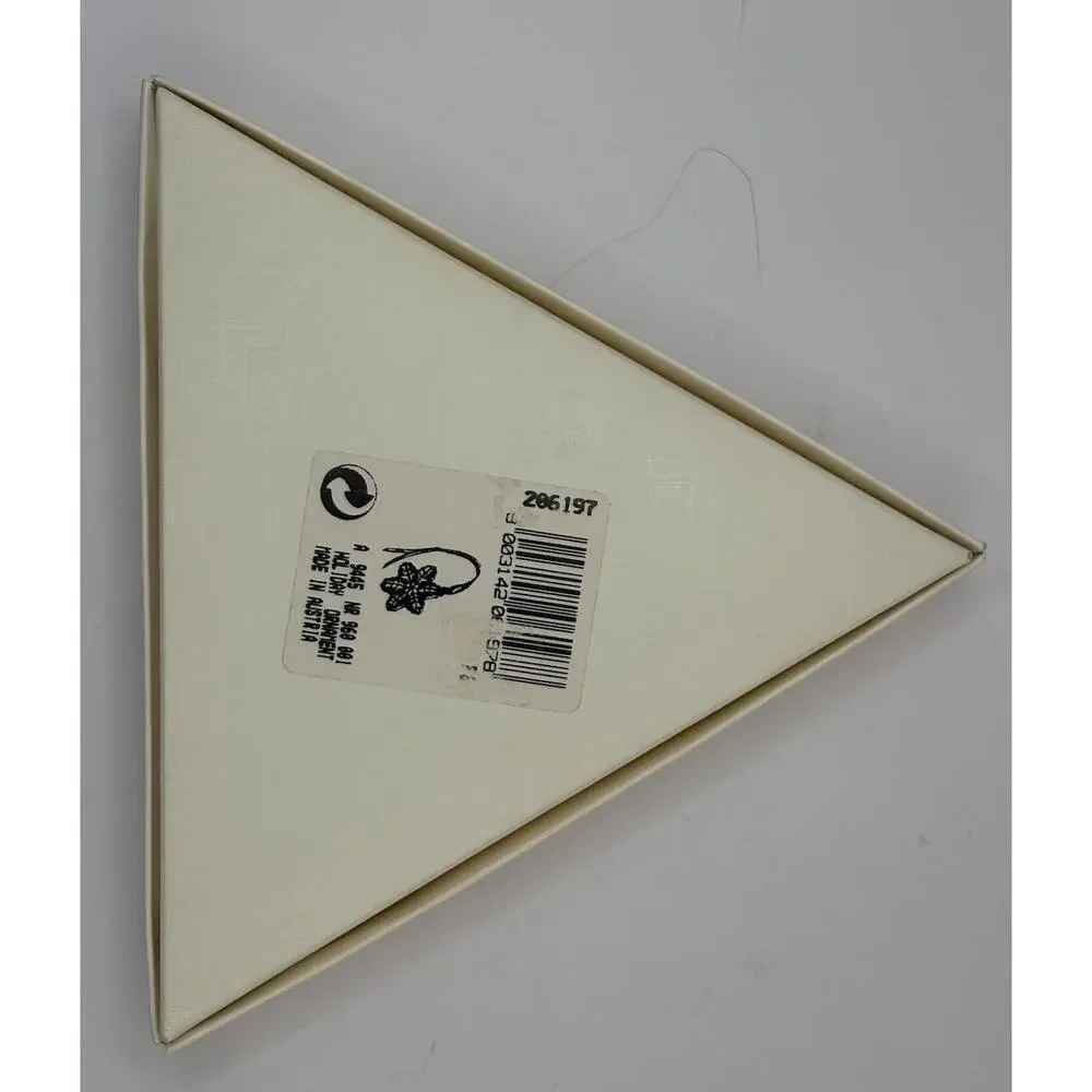 Swarovski 1996 Annual Holiday Ornament Crystal Snowflake Original Box